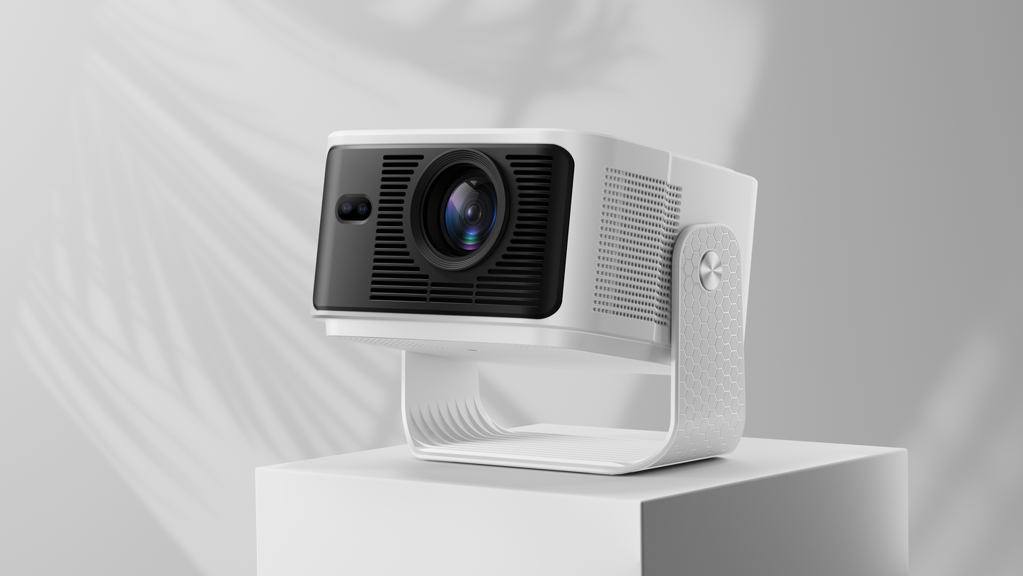 HY350MAX 1080P 智能家庭投影機｜500 ANSI 流明｜Android 14｜自動對焦｜Wi-Fi 6＋藍牙｜支援 4K 解碼（連支架）