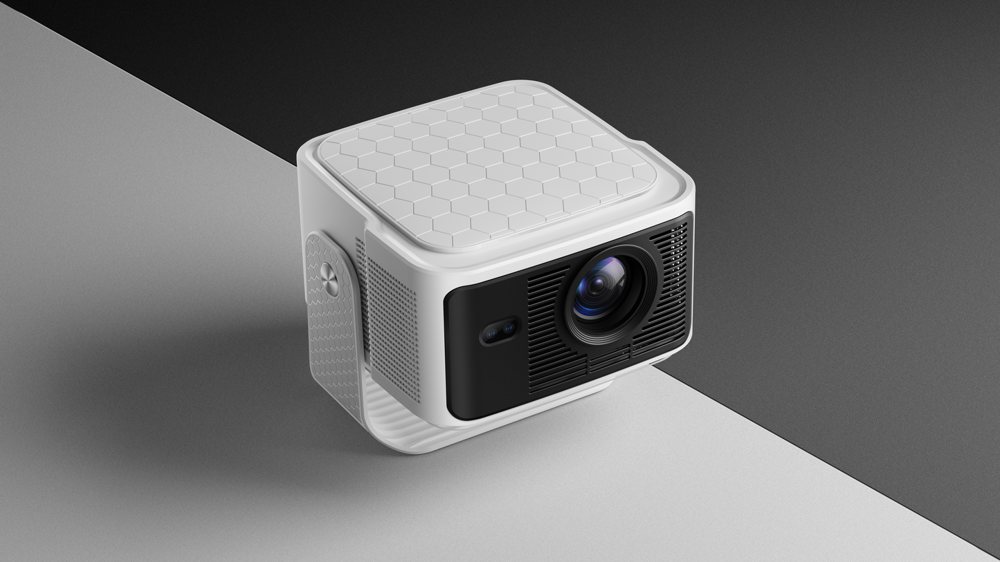 HY350MAX 1080P 智能家庭投影機｜500 ANSI 流明｜Android 14｜自動對焦｜Wi-Fi 6＋藍牙｜支援 4K 解碼（連支架）